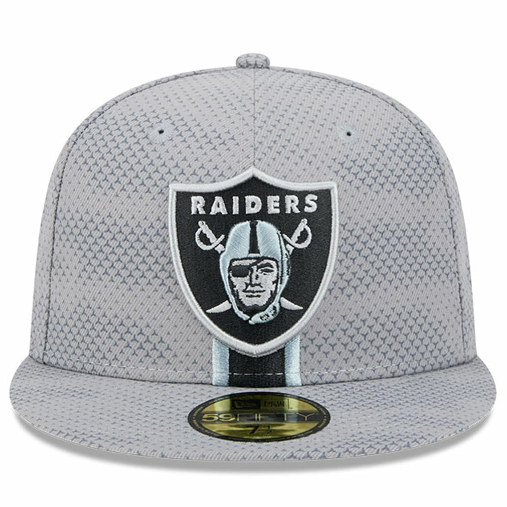 Las Vegas Raiders New Era 2024 Sideline 59FIFTY Fitted Hat - Gray - NFL