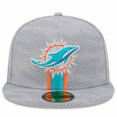 Miami Dolphins New Era 2024 Sideline 59FIFTY Fitted Hat - Gray - NFL