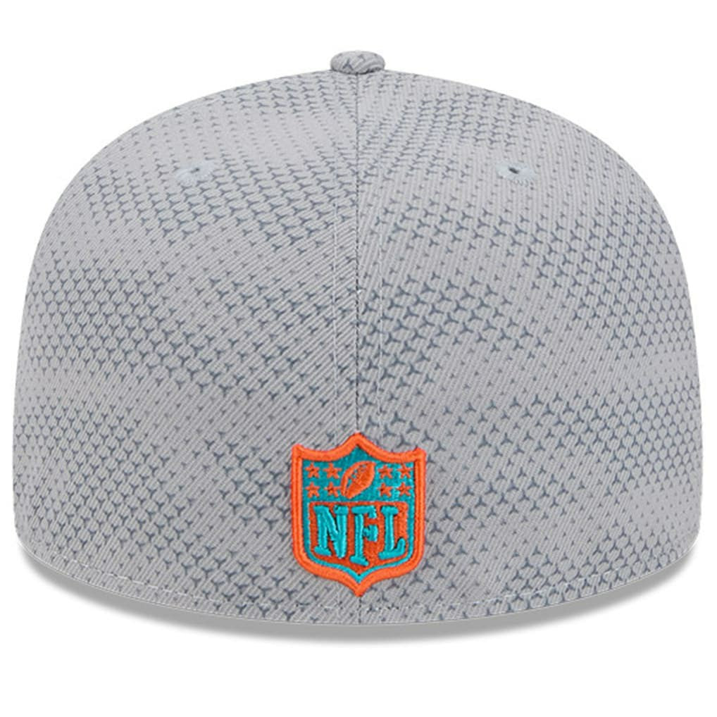 Miami Dolphins New Era 2024 Sideline 59FIFTY Fitted Hat - Gray - NFL