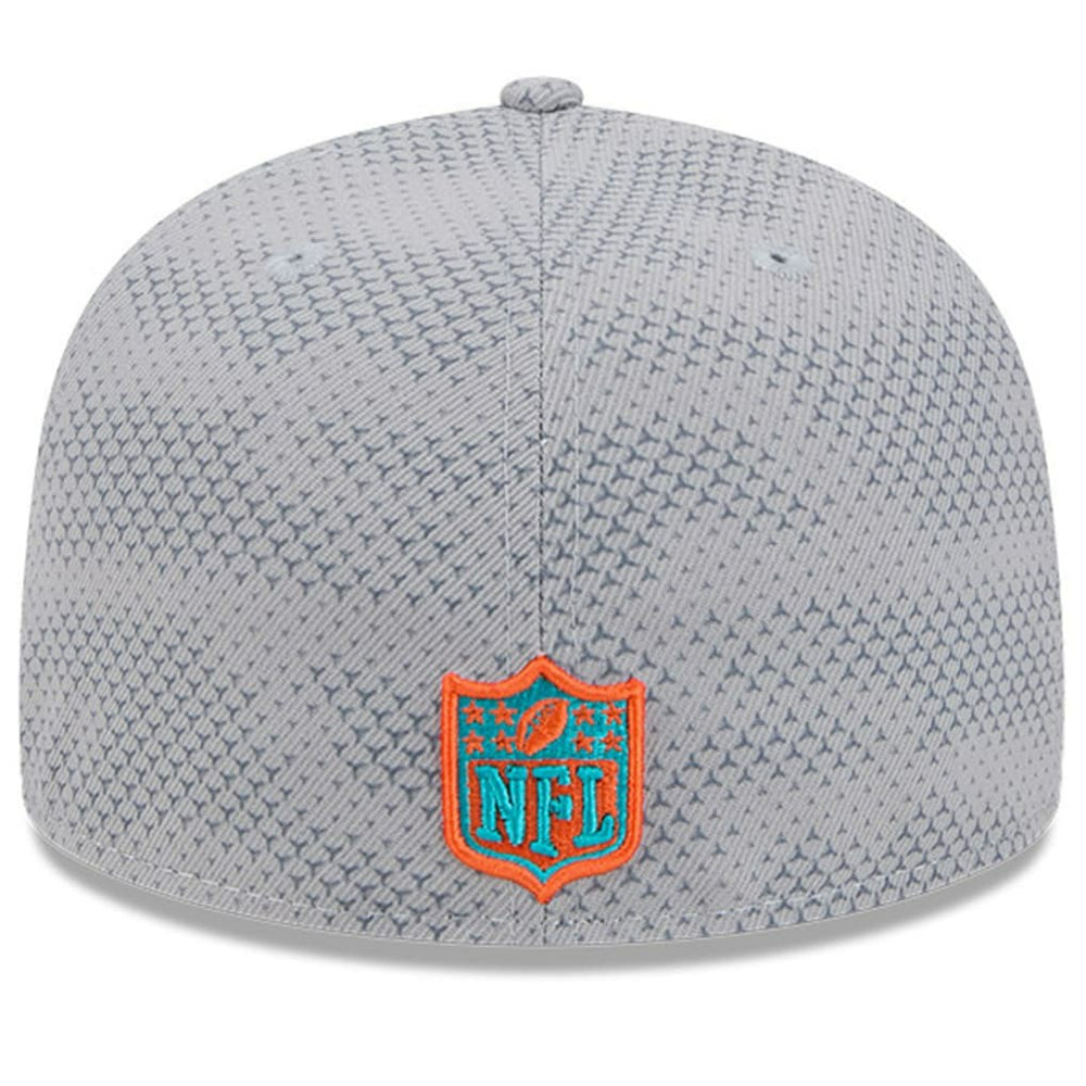 Miami Dolphins New Era 2024 Sideline 59FIFTY Fitted Hat - Gray - NFL
