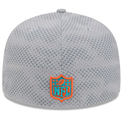 Miami Dolphins New Era 2024 Sideline 59FIFTY Fitted Hat - Gray - NFL