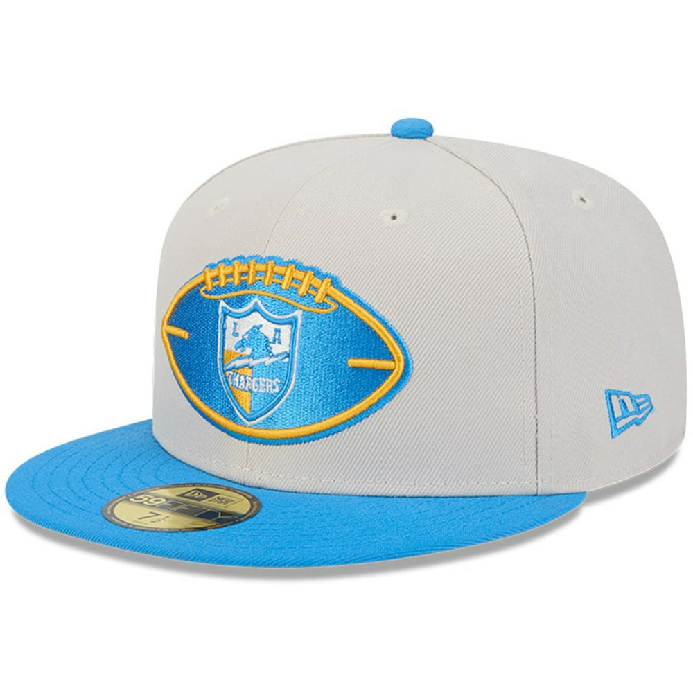 Los Angeles Chargers New Era 2024 Sideline Historic 59FIFTY Fitted Hat - Stone/Powder Blue - NFL