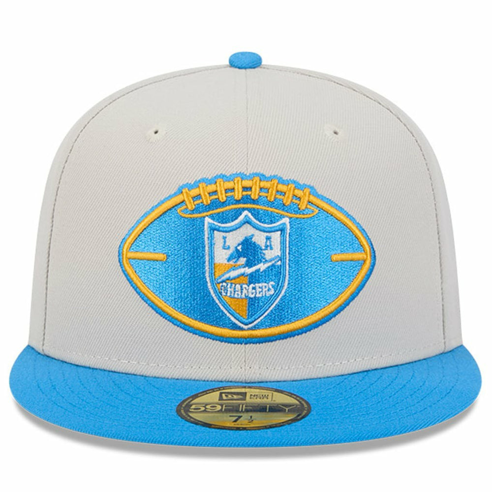 Los Angeles Chargers New Era 2024 Sideline Historic 59FIFTY Fitted Hat - Stone/Powder Blue - NFL