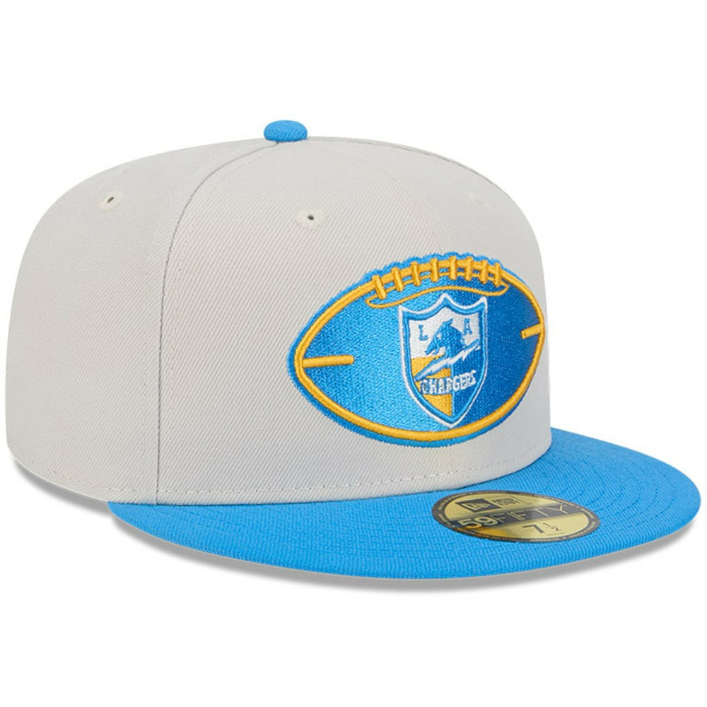 Los Angeles Chargers New Era 2024 Sideline Historic 59FIFTY Fitted Hat - Stone/Powder Blue - NFL