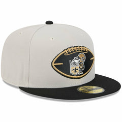 New Orleans Saints New Era 2024 Sideline Historic 59FIFTY Fitted Hat - Stone/Black - NFL