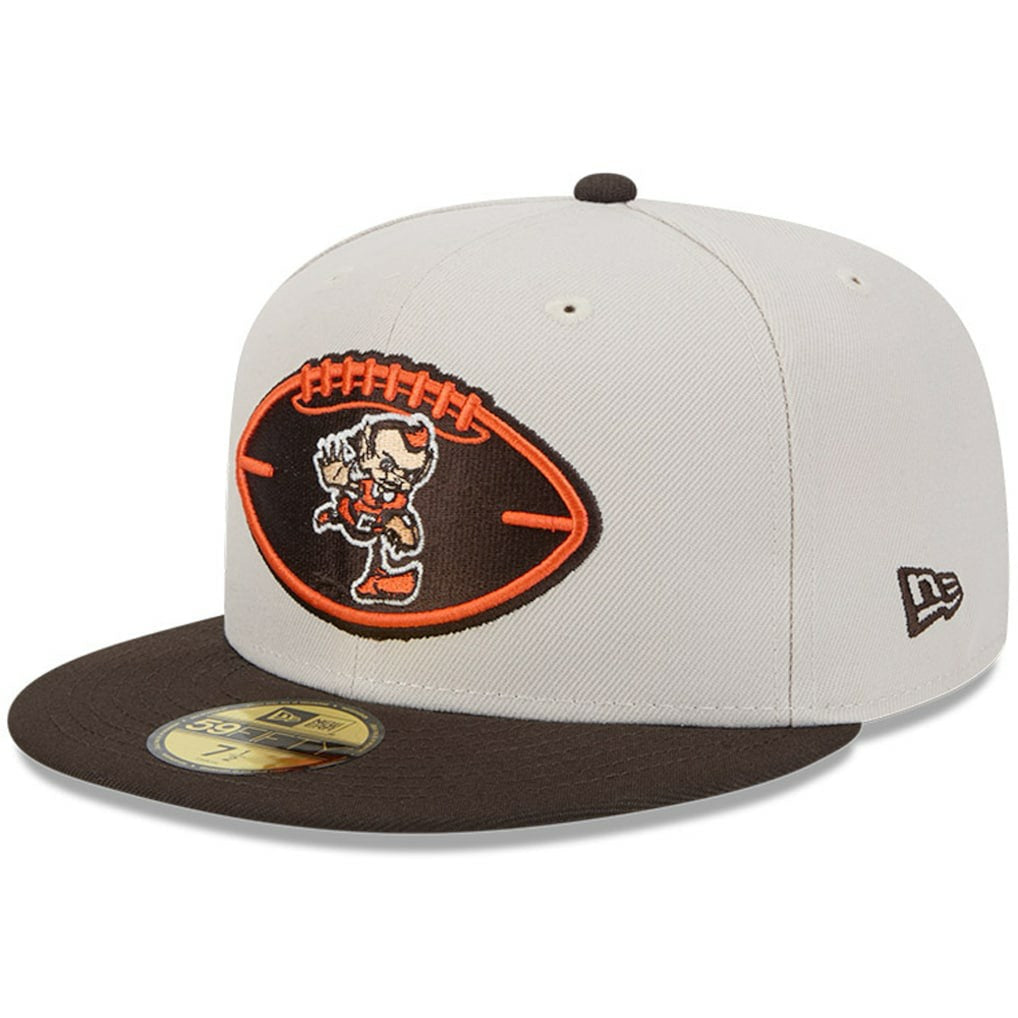 Cleveland Browns New Era 2024 Sideline Historic 59FIFTY Fitted Hat - Stone/Brown - NFL