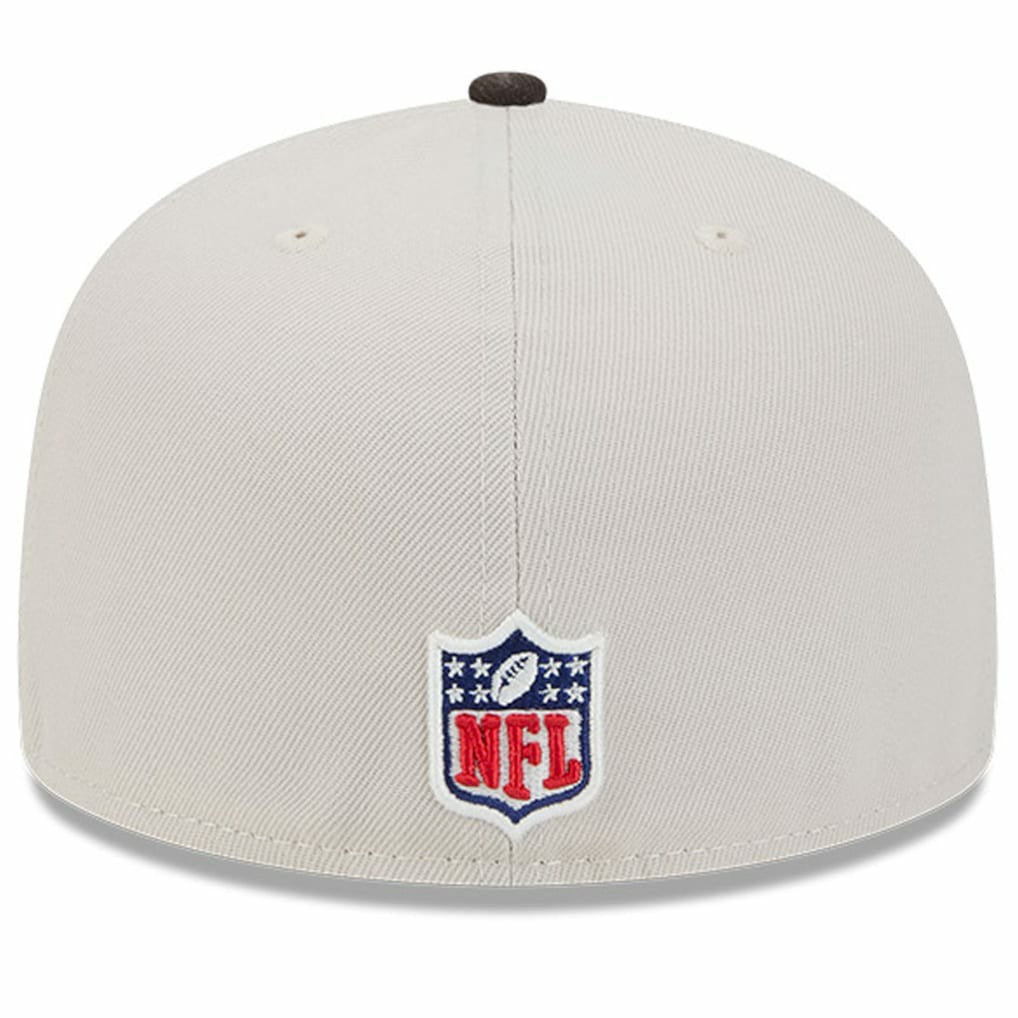 Cleveland Browns New Era 2024 Sideline Historic 59FIFTY Fitted Hat - Stone/Brown - NFL