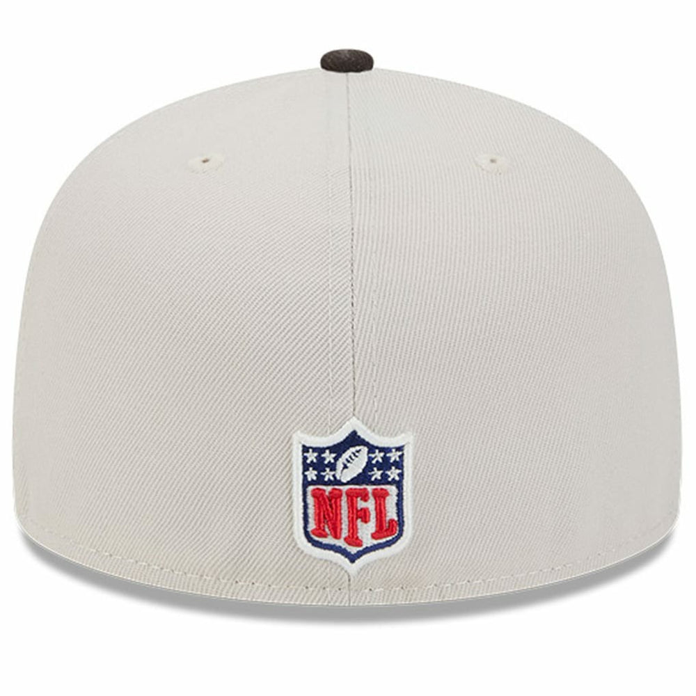 Cleveland Browns New Era 2024 Sideline Historic 59FIFTY Fitted Hat - Stone/Brown - NFL