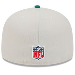 New York Jets New Era 2024 Sideline Historic 59FIFTY Fitted Hat - Stone/Green - NFL