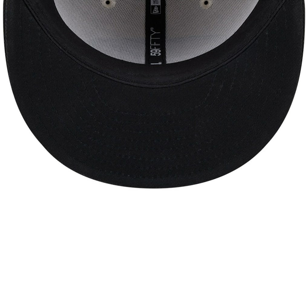 Philadelphia Eagles New Era 2024 Sideline Historic 59FIFTY Fitted Hat - Stone/Black - NFL
