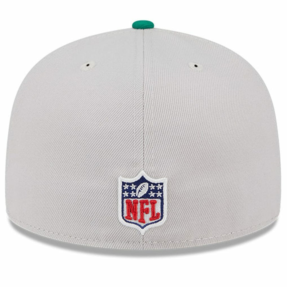Philadelphia Eagles New Era 2024 Sideline Historic 59FIFTY Fitted Hat - Stone/Kelly Green - NFL
