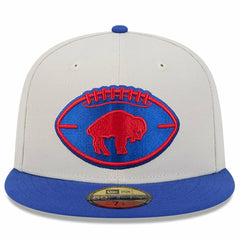 Buffalo Bills New Era 2024 Sideline Historic 59FIFTY Fitted Hat - Stone/Royal - NFL