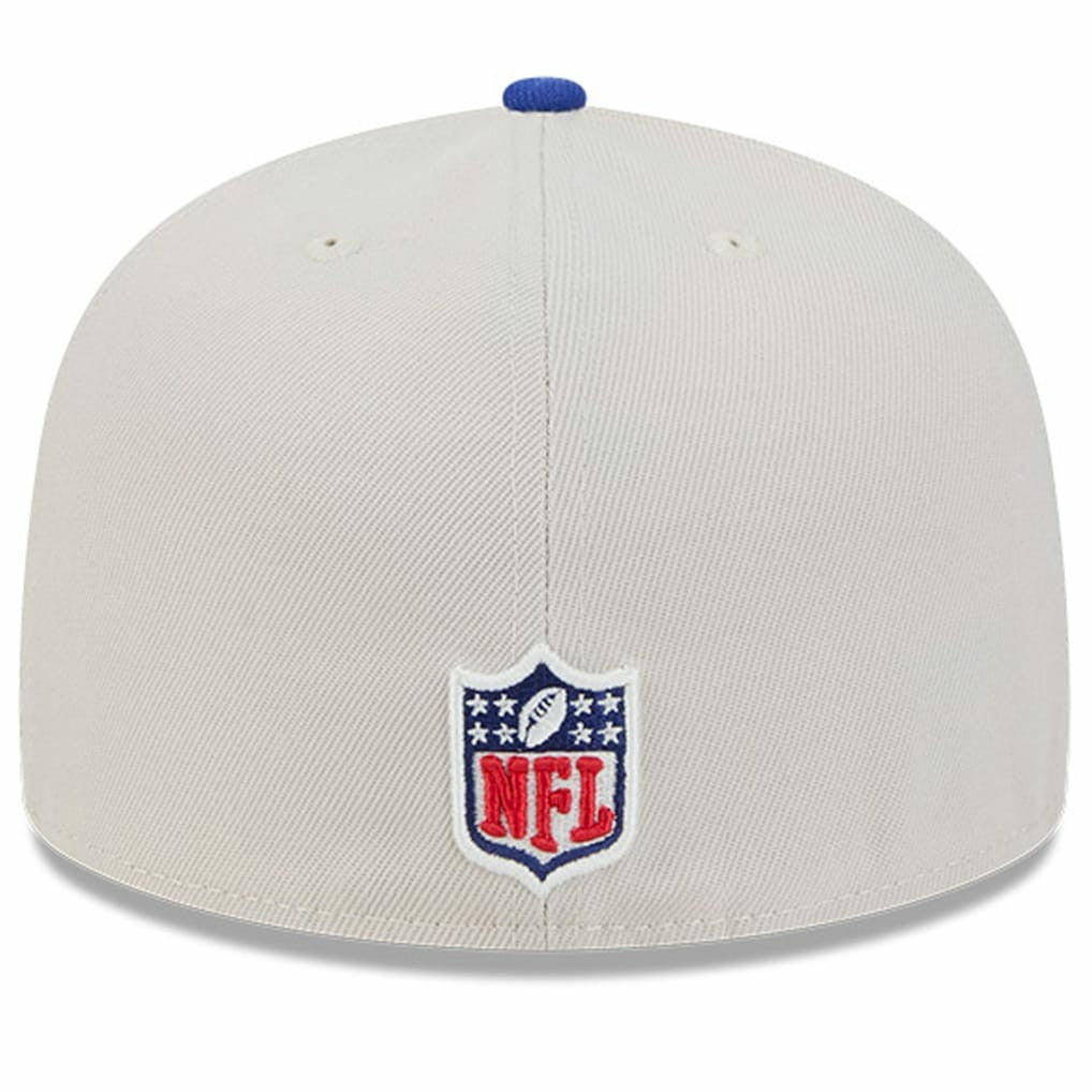 Buffalo Bills New Era 2024 Sideline Historic 59FIFTY Fitted Hat - Stone/Royal - NFL