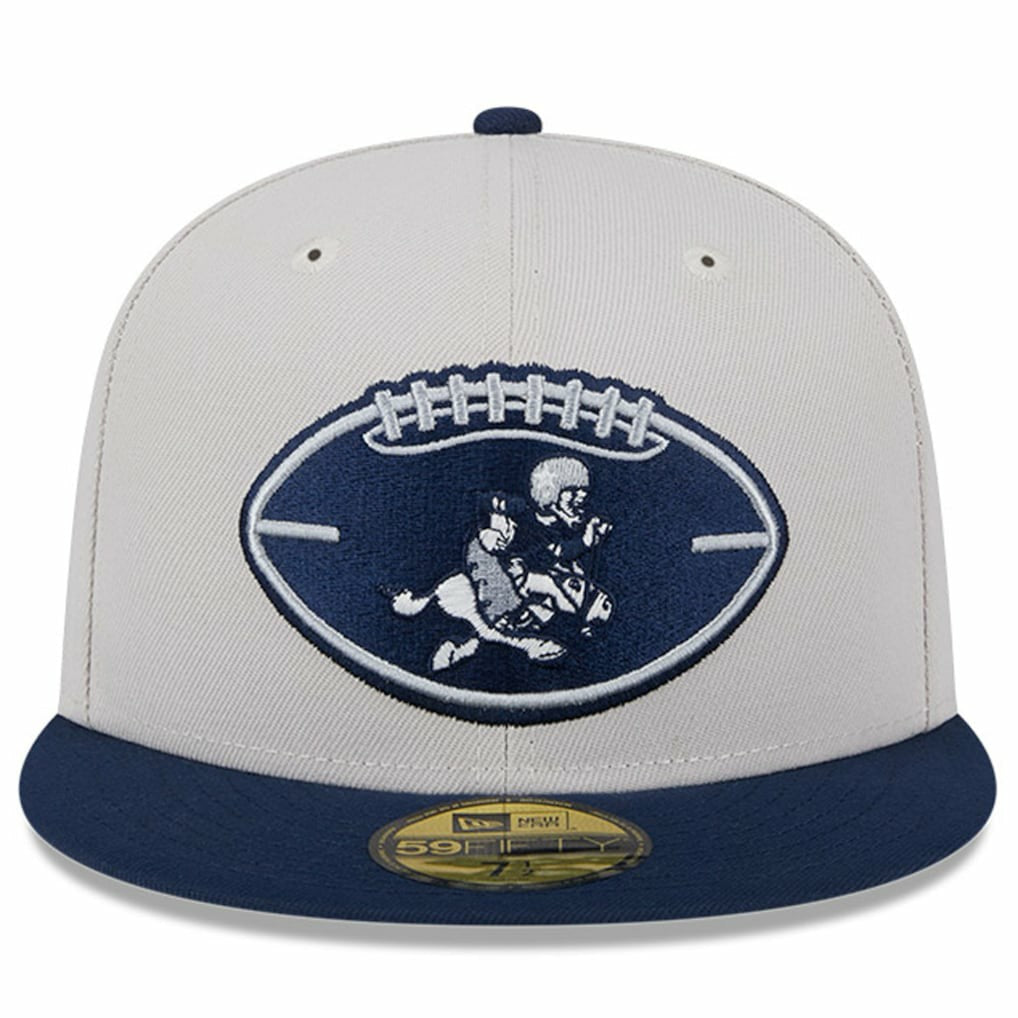 Dallas Cowboys New Era 2024 Sideline Historic 59FIFTY Fitted Hat - Stone/Navy - NFL