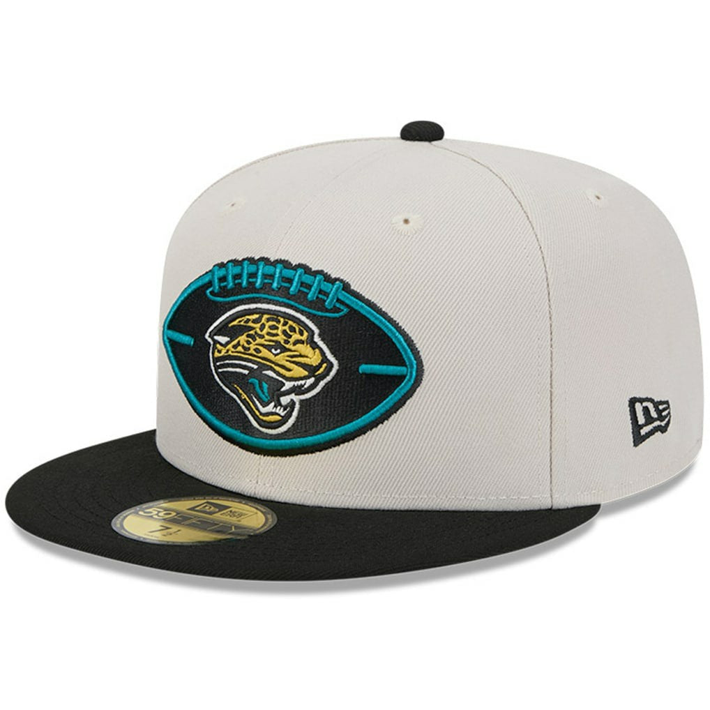 Jacksonville Jaguars New Era 2024 Sideline Historic 59FIFTY Fitted Hat - Stone/Black - NFL