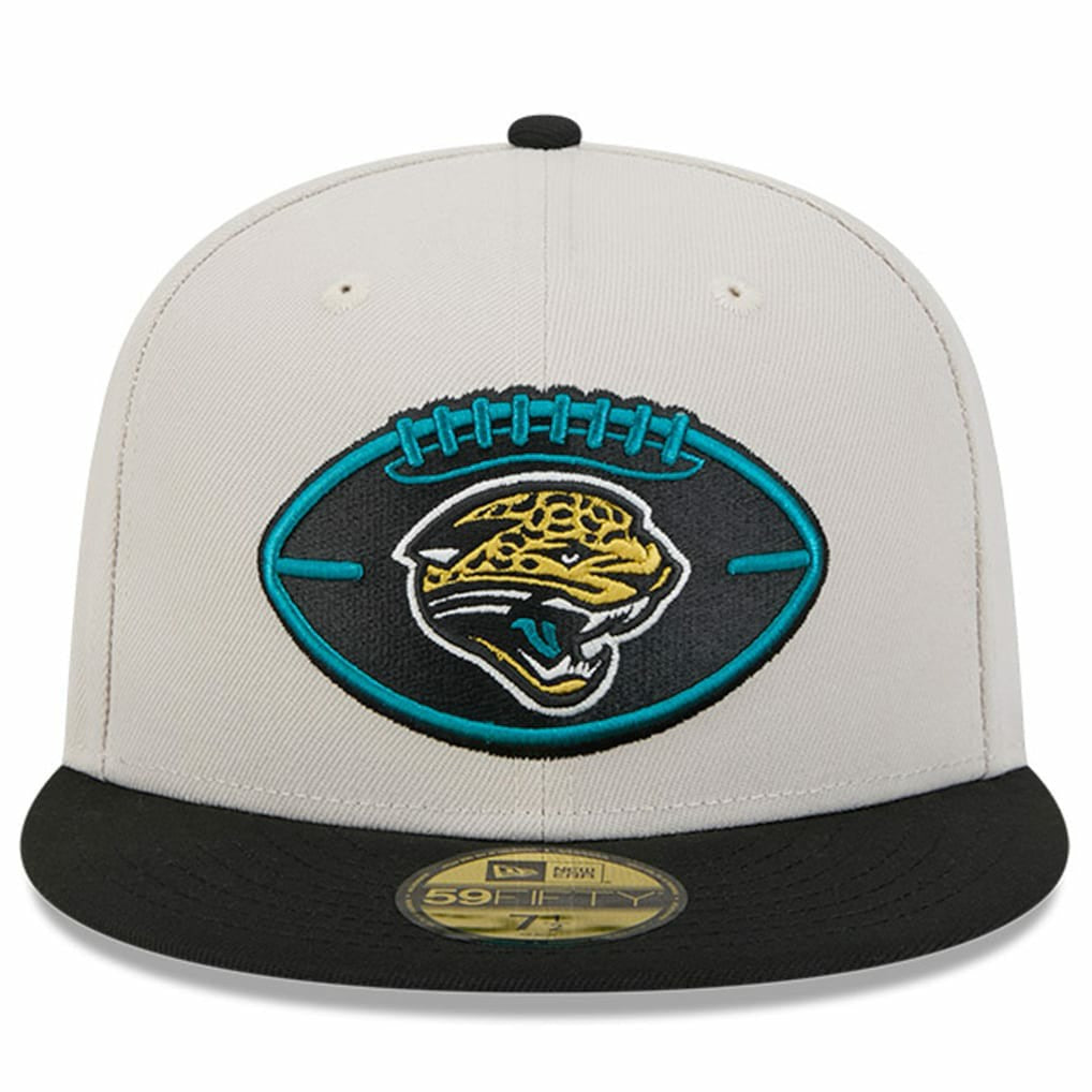 Jacksonville Jaguars New Era 2024 Sideline Historic 59FIFTY Fitted Hat - Stone/Black - NFL