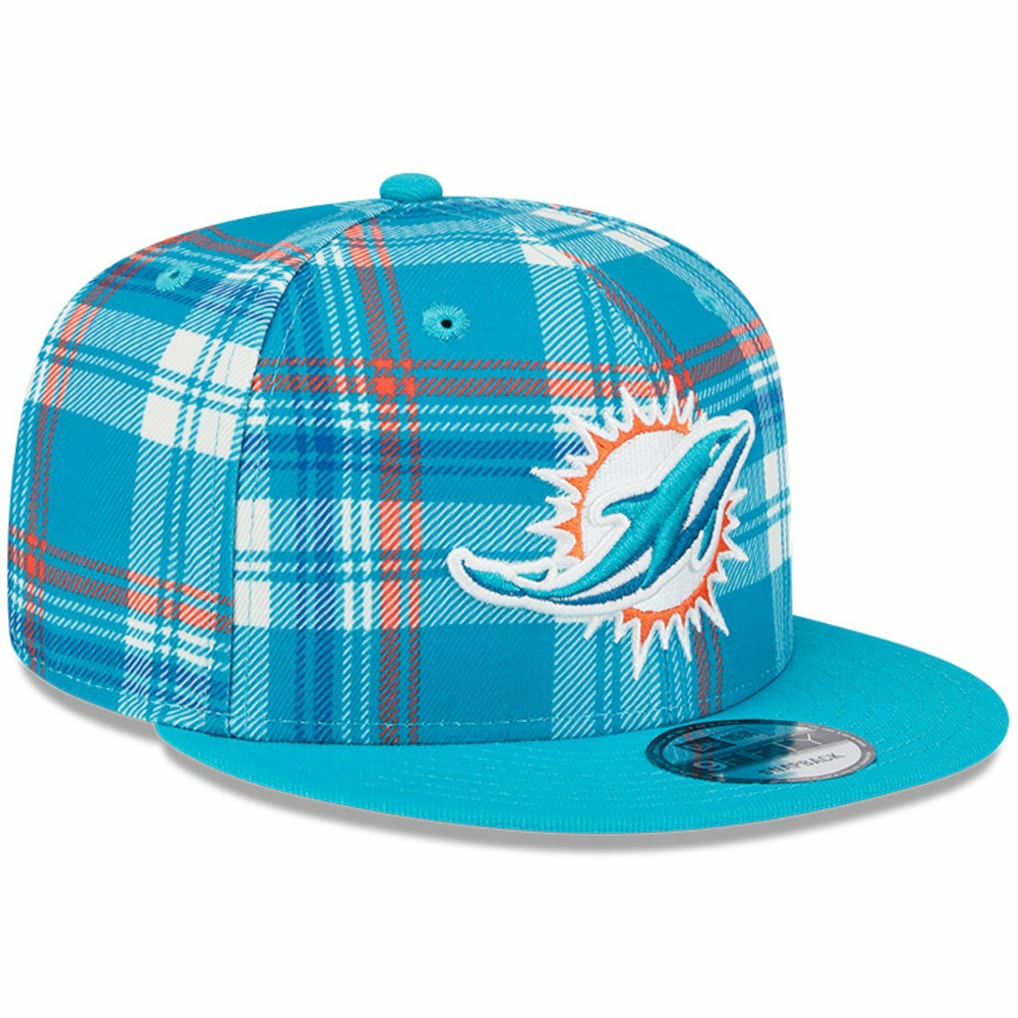 Miami Dolphins New Era 2024 Sideline Statement 9FIFTY Snapback Hat - Aqua - NFL