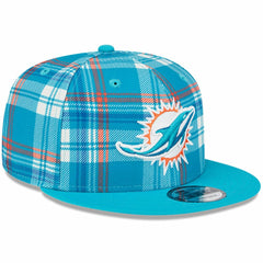 Miami Dolphins New Era 2024 Sideline Statement 9FIFTY Snapback Hat - Aqua - NFL