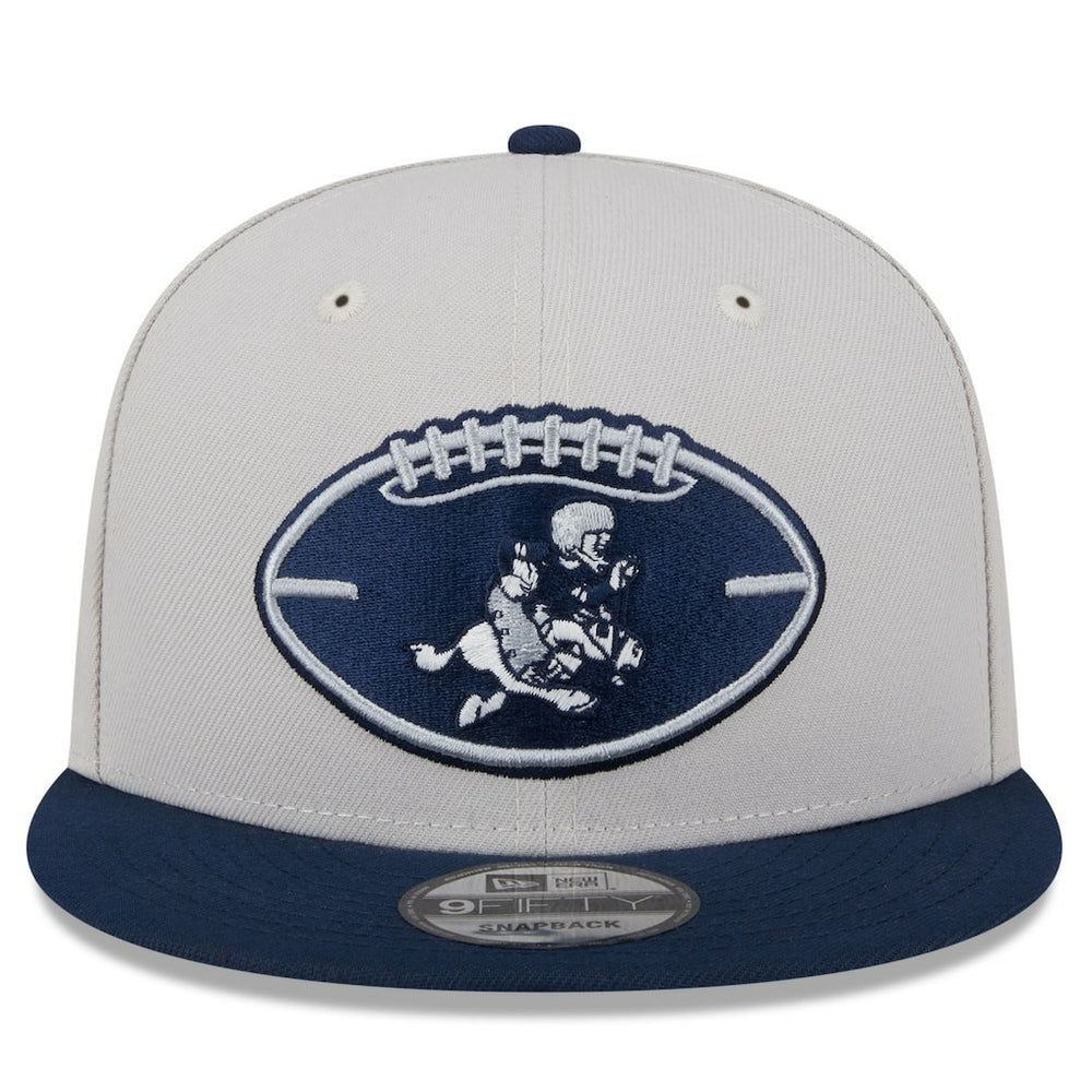 Dallas Cowboys New Era 2024 Sideline Historic 9FIFTY Snapback Hat - Stone/Navy - NFL
