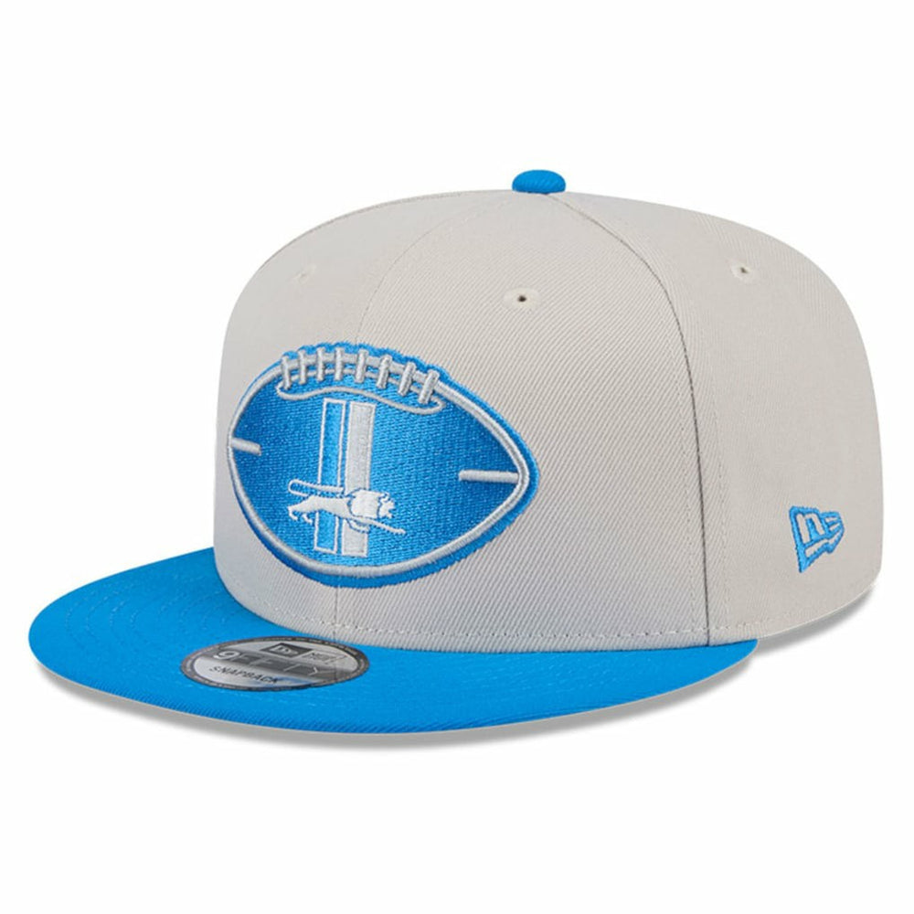 Detroit Lions New Era 2024 Sideline Historic 9FIFTY Snapback Hat - Stone/Blue - NFL