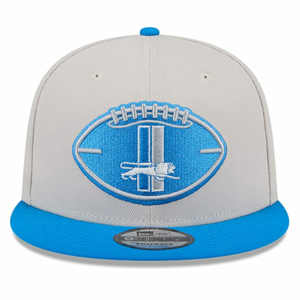 Detroit Lions New Era 2024 Sideline Historic 9FIFTY Snapback Hat - Stone/Blue - NFL