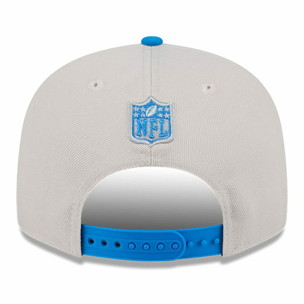 Detroit Lions New Era 2024 Sideline Historic 9FIFTY Snapback Hat - Stone/Blue - NFL
