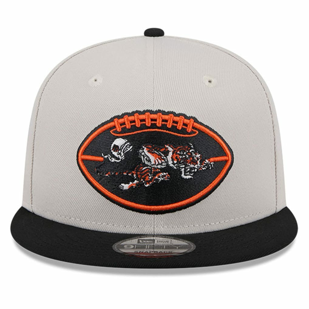 Cincinnati Bengals New Era 2024 Sideline Historic 9FIFTY Snapback Hat - Stone/Black - NFL