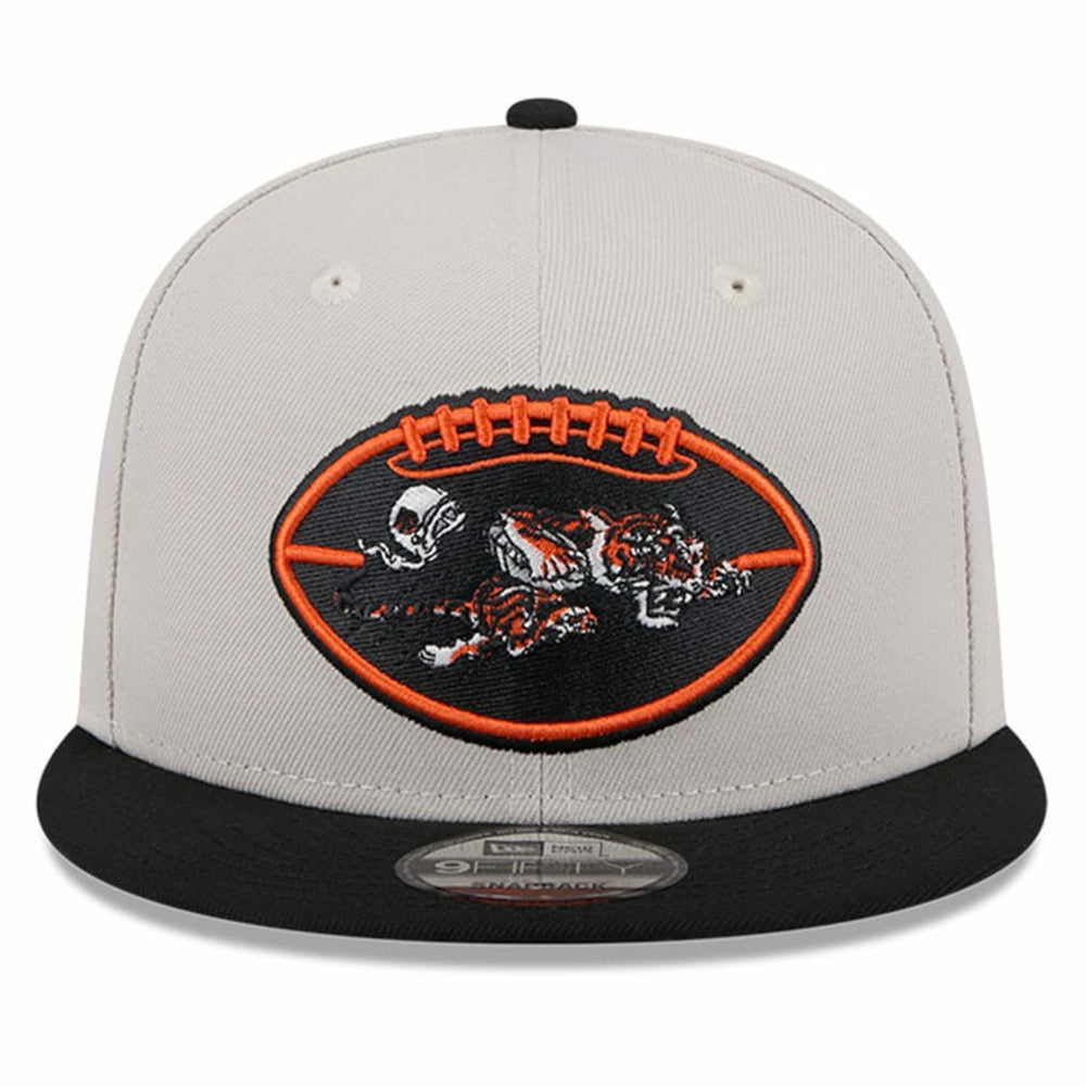 Cincinnati Bengals New Era 2024 Sideline Historic 9FIFTY Snapback Hat - Stone/Black - NFL