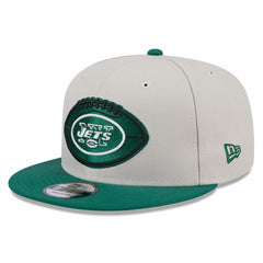 New York Jets New Era 2024 Sideline Historic 9FIFTY Snapback Hat - Stone/Green - NFL