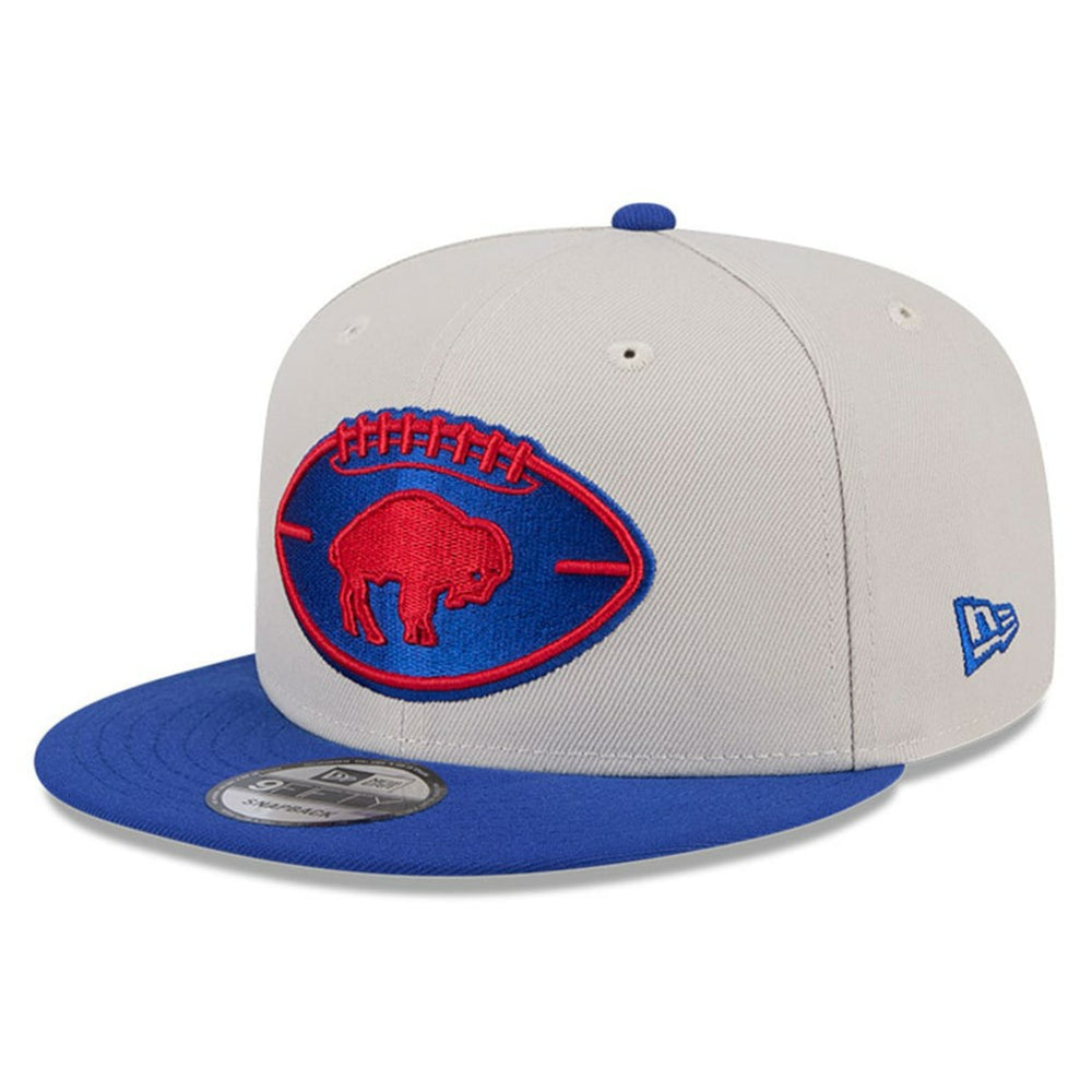 Buffalo Bills New Era 2024 Sideline Historic 9FIFTY Snapback Hat - Stone/Royal - NFL