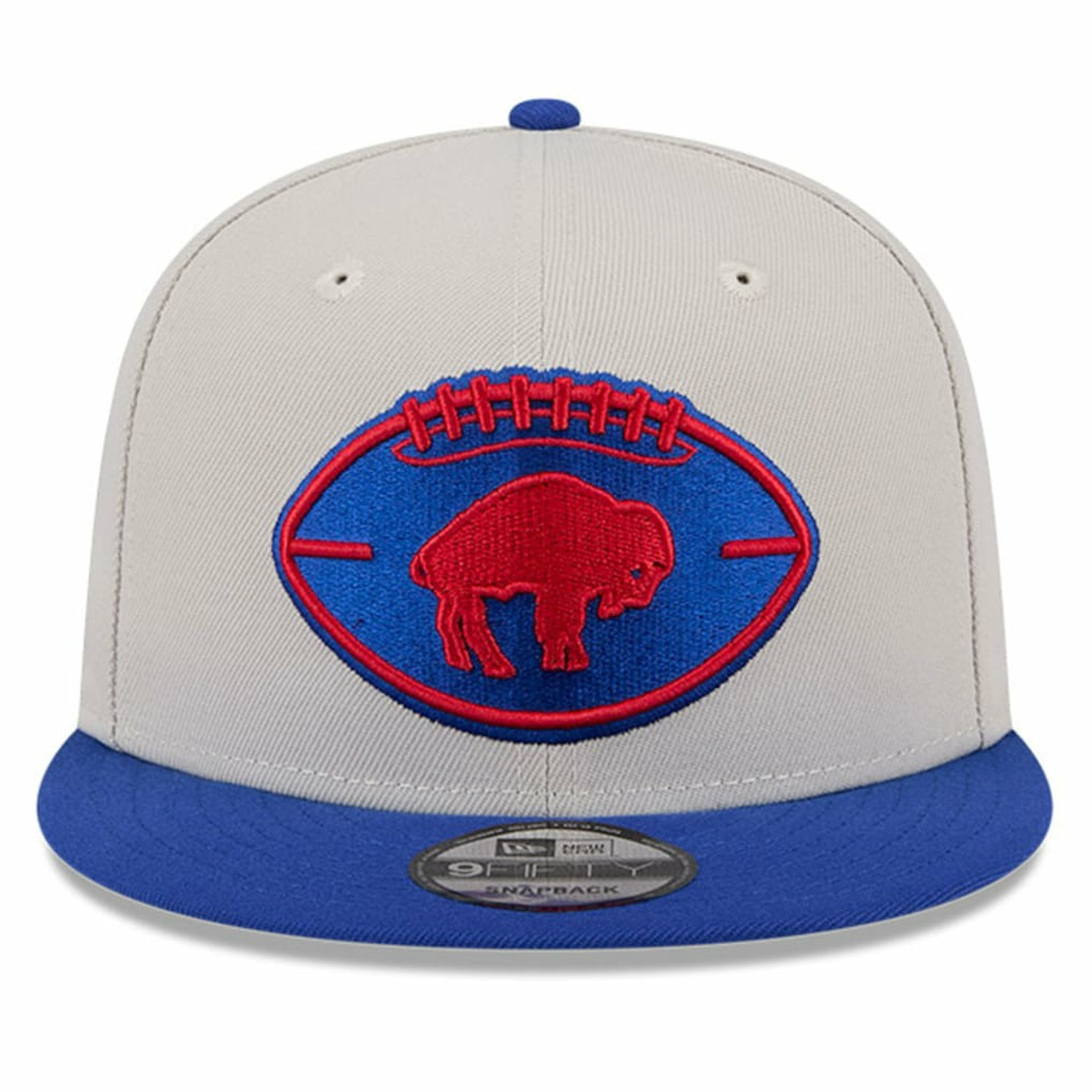 Buffalo Bills New Era 2024 Sideline Historic 9FIFTY Snapback Hat - Stone/Royal - NFL