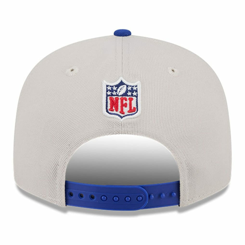 Buffalo Bills New Era 2024 Sideline Historic 9FIFTY Snapback Hat - Stone/Royal - NFL