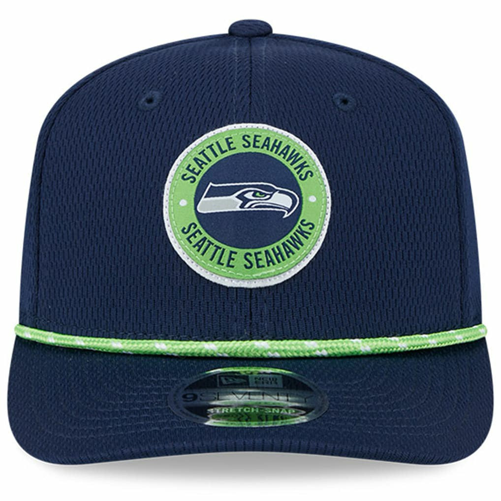Seattle Seahawks New Era 2024 Sideline 9SEVENTY Stretch-Snap Hat - College Navy - NFL