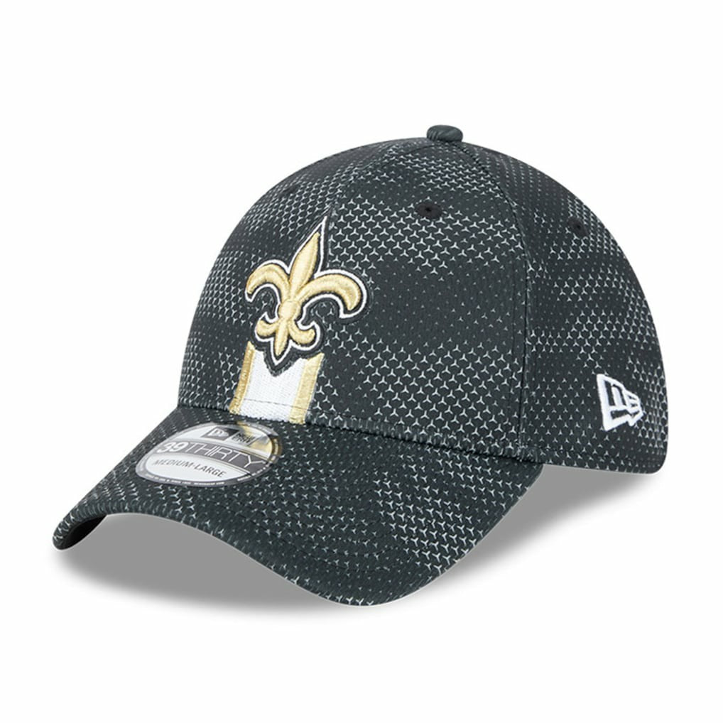 New Orleans Saints New Era 2024 Sideline 39THIRTY Flex Hat - Black - NFL