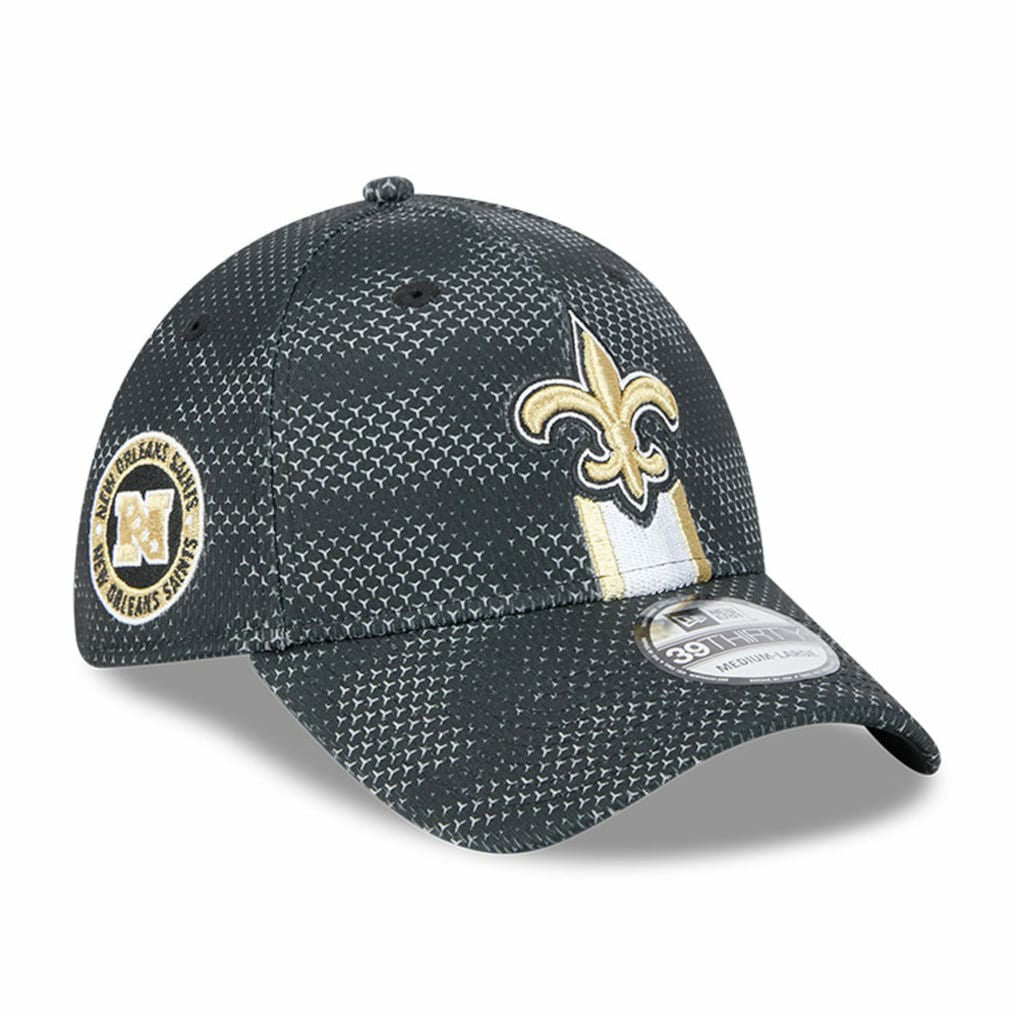 New Orleans Saints New Era 2024 Sideline 39THIRTY Flex Hat - Black - NFL