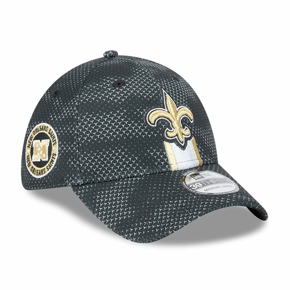 New Orleans Saints New Era 2024 Sideline 39THIRTY Flex Hat - Black - NFL