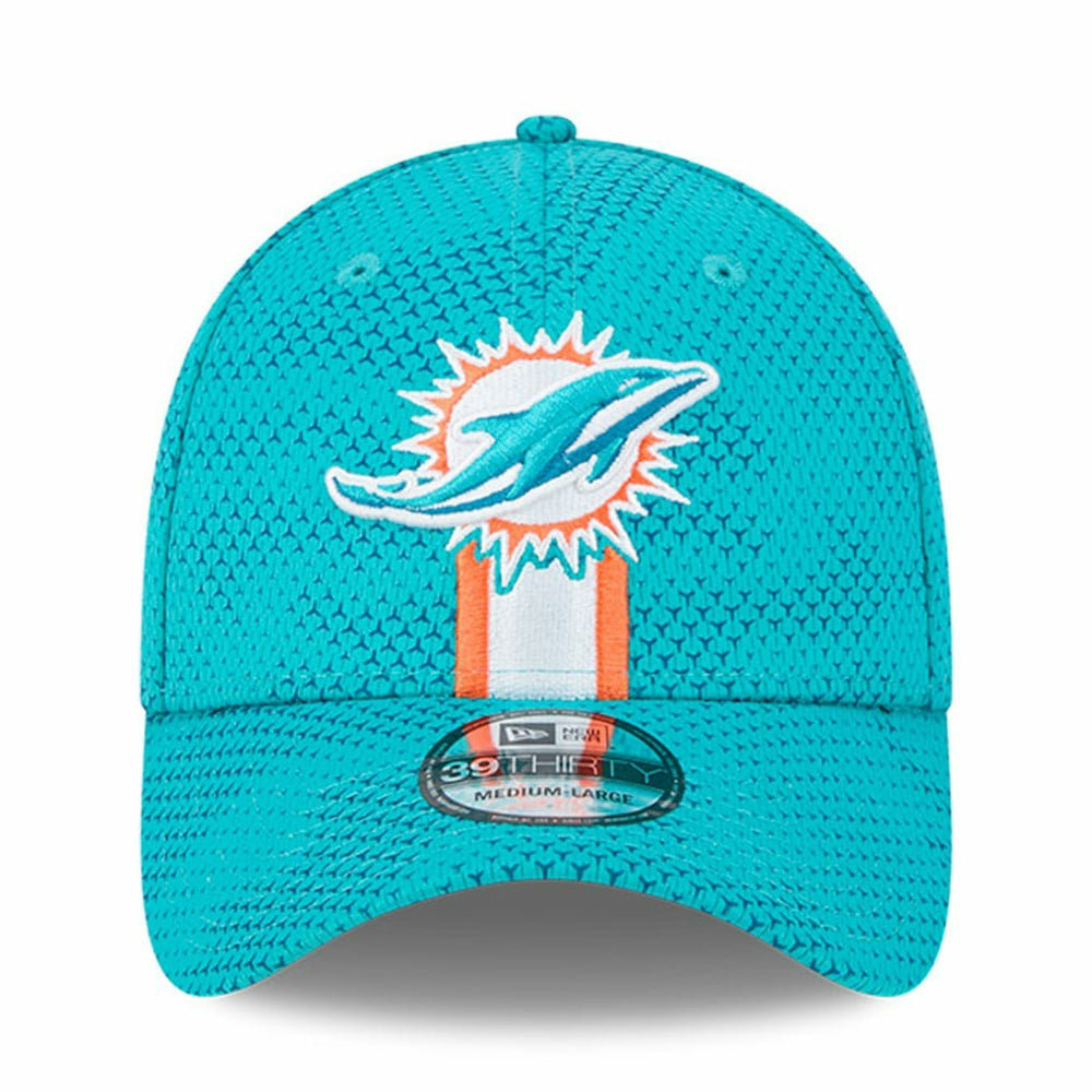 Miami Dolphins New Era 2024 Sideline 39THIRTY Flex Hat - Aqua - NFL