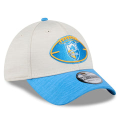 Los Angeles Chargers New Era 2024 Sideline Historic 39THIRTY Flex Hat - Stone/Blue - NFL