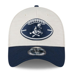 Dallas Cowboys New Era 2024 Sideline Historic 39THIRTY Flex Hat - Stone/Navy - NFL