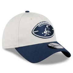 Dallas Cowboys New Era 2024 Sideline Historic 39THIRTY Flex Hat - Stone/Navy - NFL