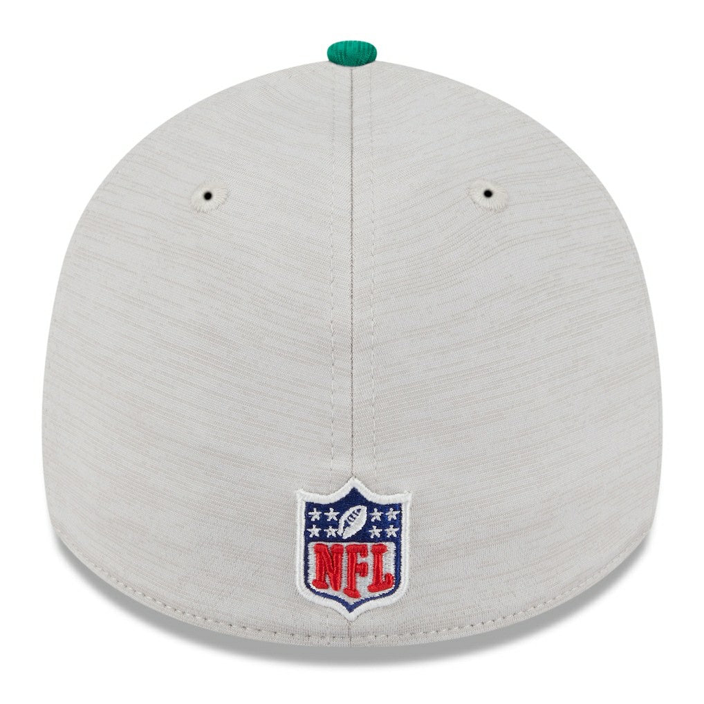 Philadelphia Eagles New Era 2024 Sideline Historic 39THIRTY Flex Hat - Stone/Midnight Green - NFL
