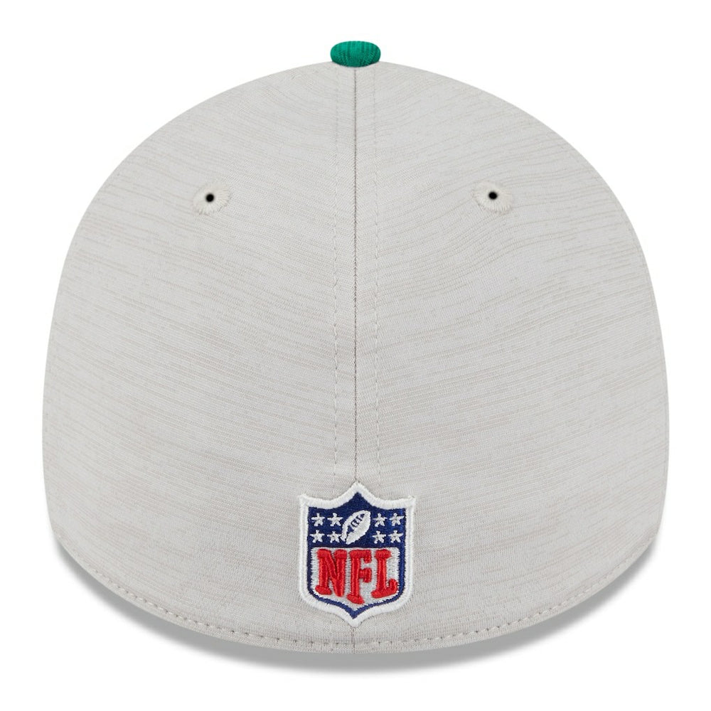 Philadelphia Eagles New Era 2024 Sideline Historic 39THIRTY Flex Hat - Stone/Midnight Green - NFL