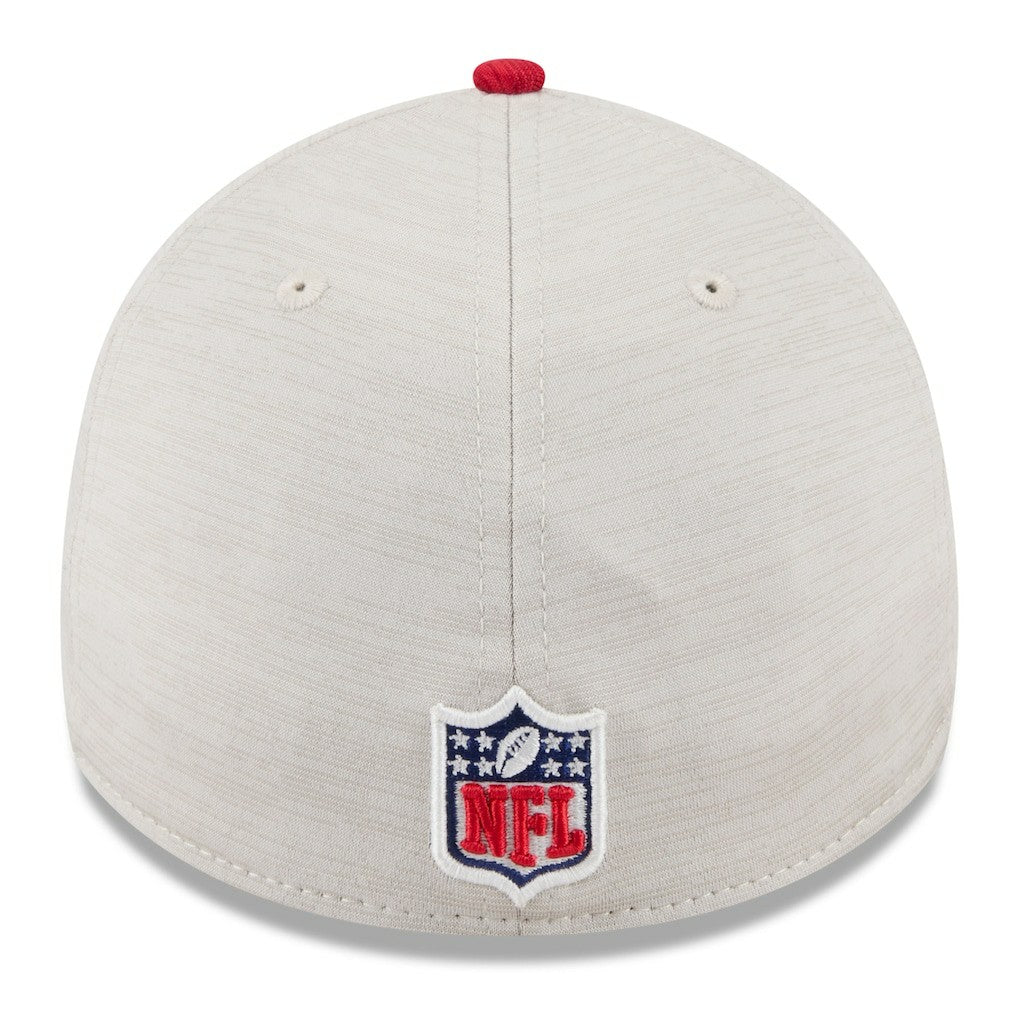 San Francisco 49ers New Era 2024 Sideline Historic 39THIRTY Flex Hat - Stone/Scarlet - NFL