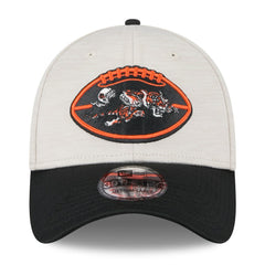 Cincinnati Bengals New Era 2024 Sideline Historic 39THIRTY Flex Hat - Stone/Black - NFL