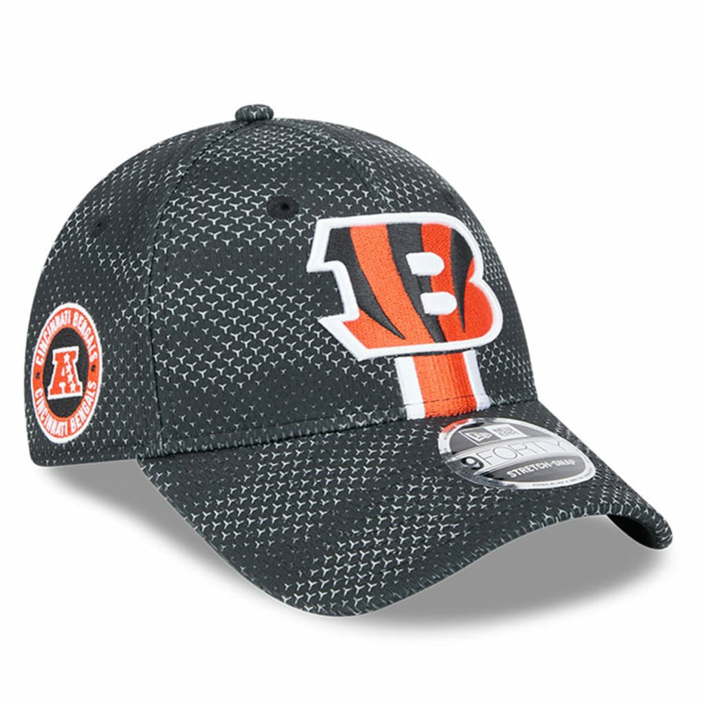 Cincinnati Bengals New Era 2024 Sideline 9FORTY Stretch-Snap Hat - Black - NFL