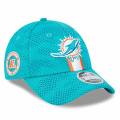 Miami Dolphins New Era 2024 Sideline 9FORTY Stretch-Snap Hat - Aqua - NFL