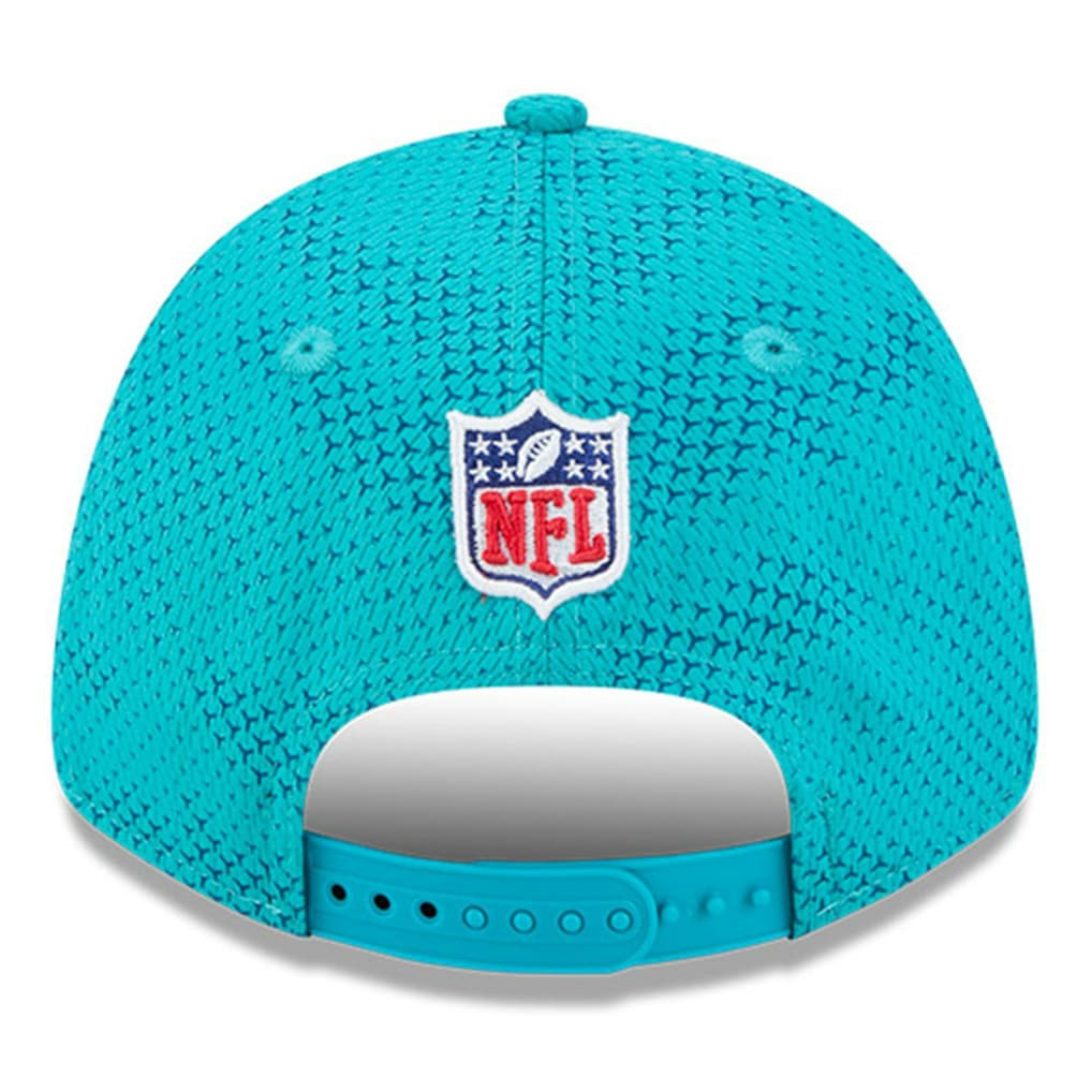 Miami Dolphins New Era 2024 Sideline 9FORTY Stretch-Snap Hat - Aqua - NFL