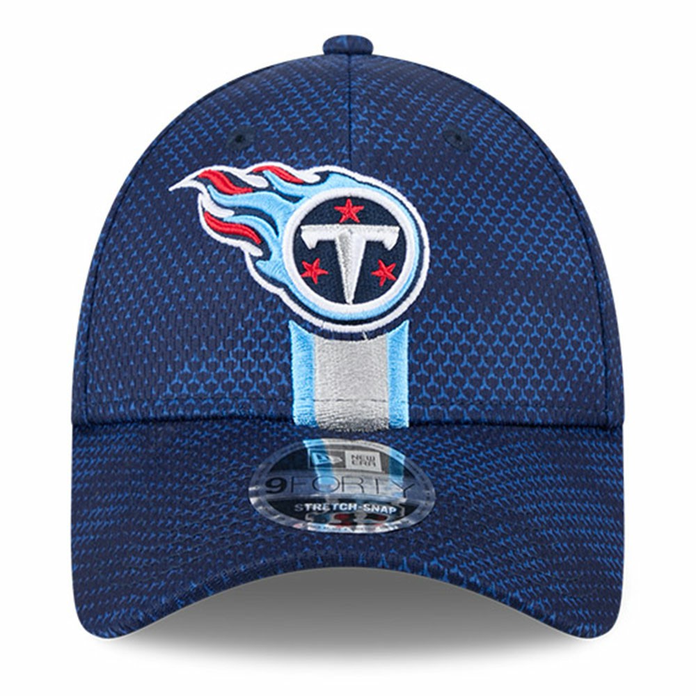 Tennessee Titans New Era 2024 Sideline 9FORTY Stretch-Snap Hat - Navy - NFL
