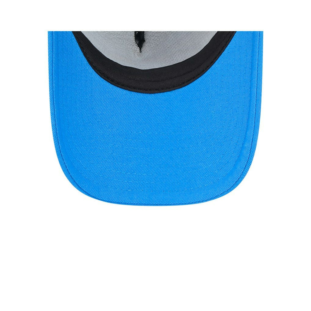 Los Angeles Chargers New Era 2024 Sideline Historic 9FORTY A-Frame Trucker Adjustable Hat - Stone/Powder Blue - NFL