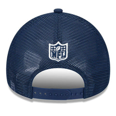 Dallas Cowboys New Era 2024 Sideline Historic 9FORTY A-Frame Trucker Adjustable Hat - Stone/Navy - NFL